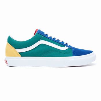 Damske Tenisky Vans Yacht Club Old Skool Modre/Zelene/Žlté VA36KVCLQ